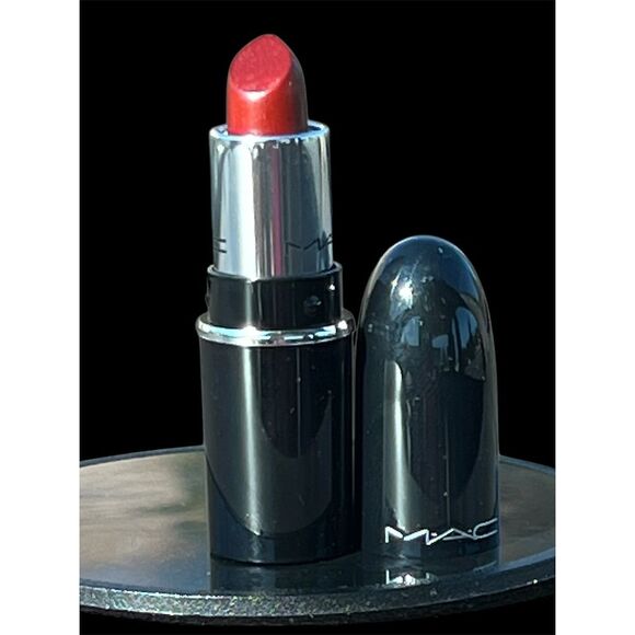 MAC HOLIDAY 2024 Lustreglass Mini Lipstick Cherish Me Cream Long-lasting - Picture 11 of 14